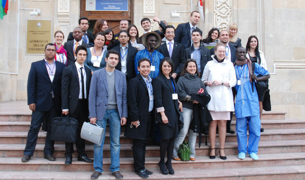 Members of the Global Youth Movement in Baku